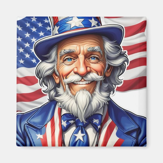 Uncle Sam USA Magnet (Vorne)