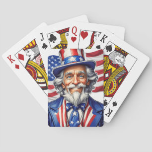 Uncle Sam USA Spielkarten