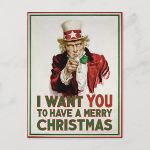 Uncle Sam will Dir frohe Weihnachten