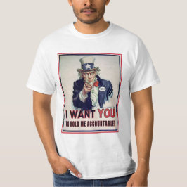 Uncle Sam Will gerade gehalten zu werden T-Shirt