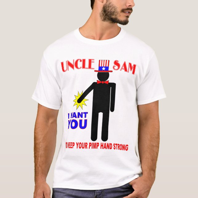 UNCLE SAM, WILL ICH SIE T-Shirt (Vorderseite)
