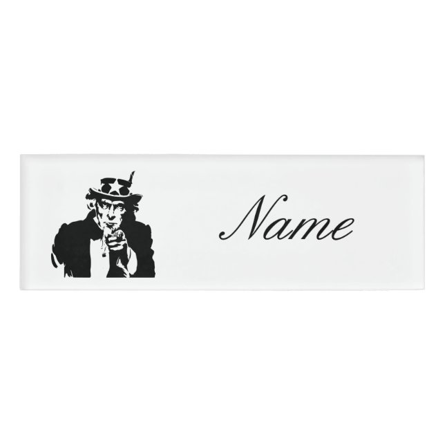 Uncle Sam Will Ihnen Thunder_Cove Namenschild (Vorderseite)