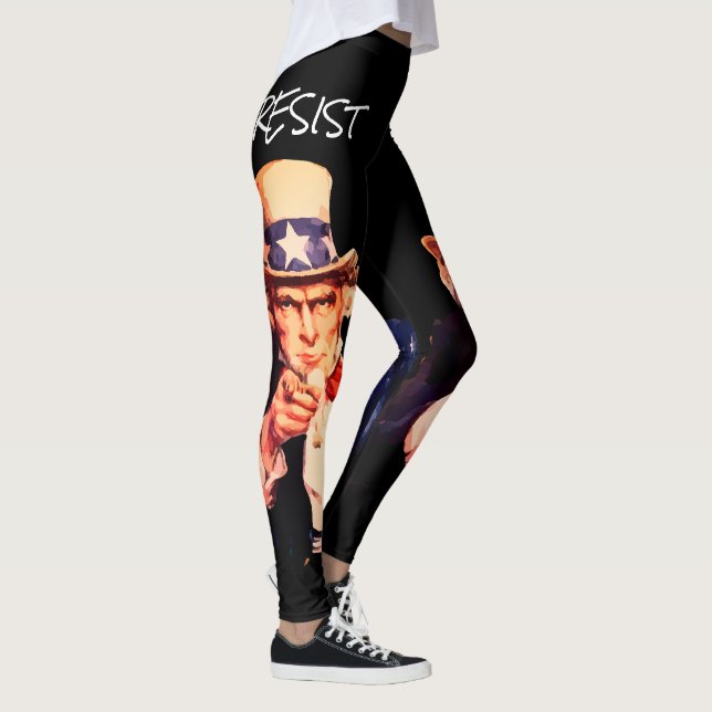 Uncle Sam Will Ihnen zu "widerstehen" Leggings (Rechts)