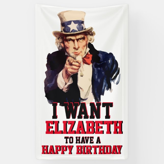 Uncle Sam Will SIE Banner (Vertikal)