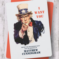 Uncle Sam Will Sie zum Trauzeuge