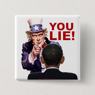 Uncle Sam You Lie Button