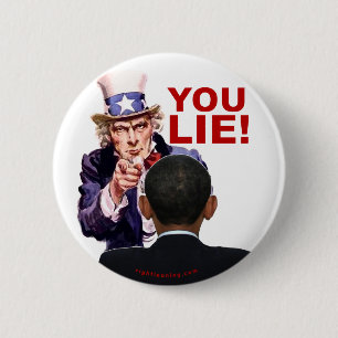 Uncle Sam You Lie Button