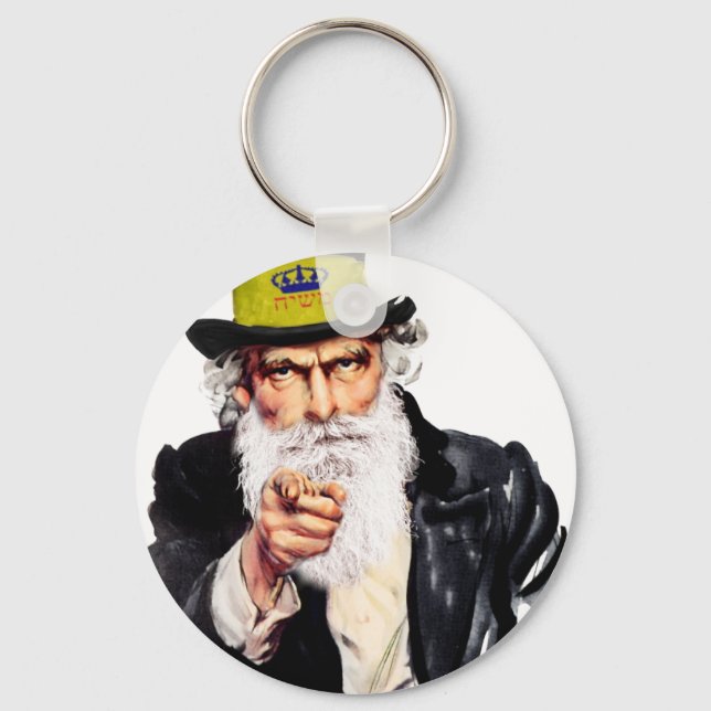 Uncle Shmuel Schlüsselanhänger (Vorderseite)