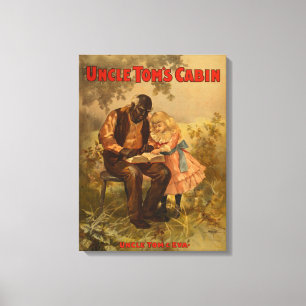 Uncle Tom Kabinen-schwarzer Mann-u. Leinwanddruck