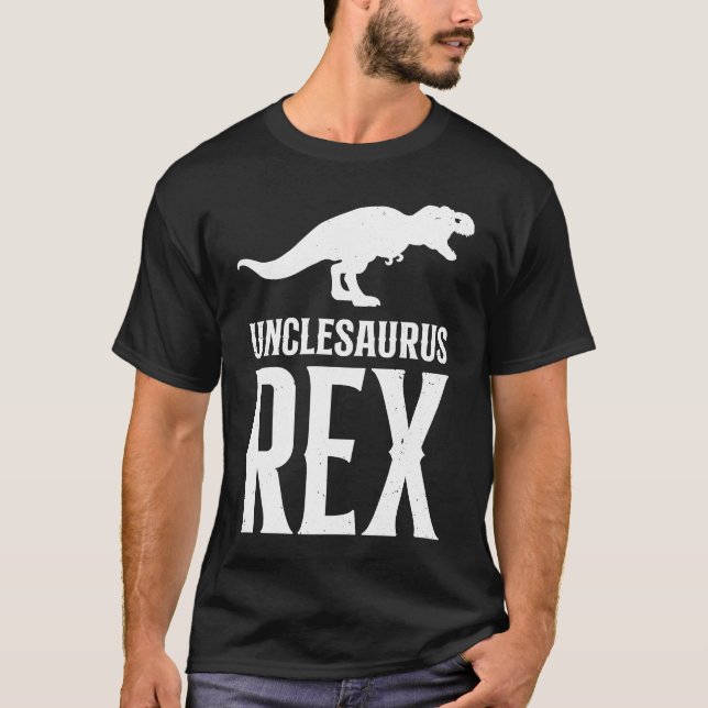Uncle Unclesaurus Rex Dinosaur Cool Uncle Saurus T-Shirt (Vorderseite)