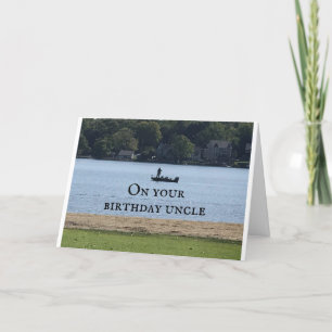 **UNCLE WITH LOVE** ON YOUR BIRTHDAY CARD KARTE