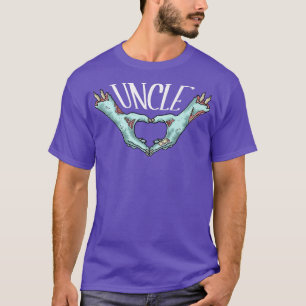 Uncle Zombie Hand Heart Halloween Costume Family M T-Shirt