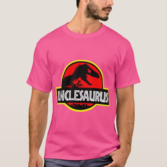 Unclesaurus Re Funny Uncle s retro T-Shirt (Vorderseite)