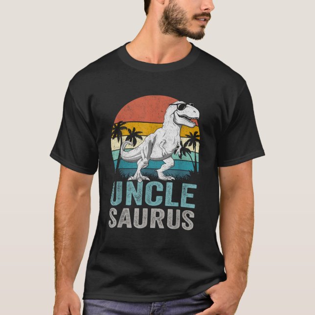 Unclesaurus T Rex Dinosaur Uncle Saurus Family Mat T-Shirt (Vorderseite)