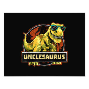 Unclesaurus T rex Uncle Saurus Dinosaurier Fotodruck