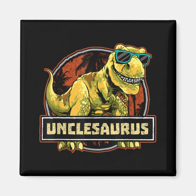 Unclesaurus T rex Uncle Saurus Dinosaurier Magnet (Vorne)