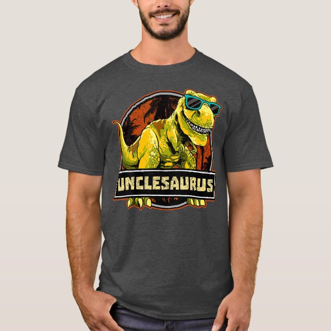 Unclesaurus T rex Uncle Saurus Dinosaurier Men T-Shirt (Vorderseite)
