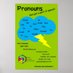 Unclouding Pronomen Poster