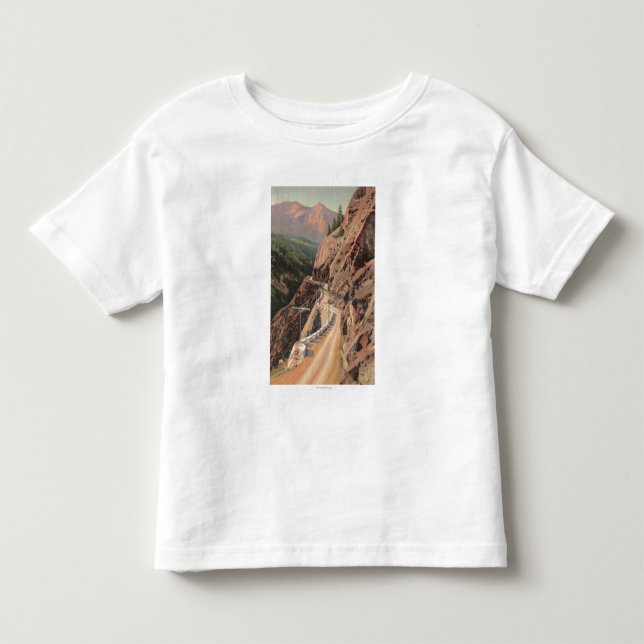 Uncompahgre Schlucht und Million Dollard Kleinkind T-shirt (Vorderseite)