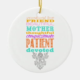 Unconditional love keramik ornament