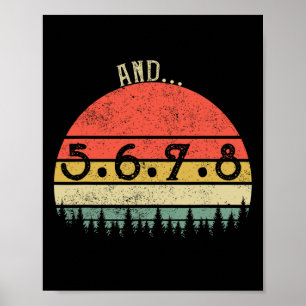 Und 5678 Tanzmusiklehrer Line Tanz Funny Danc Poster
