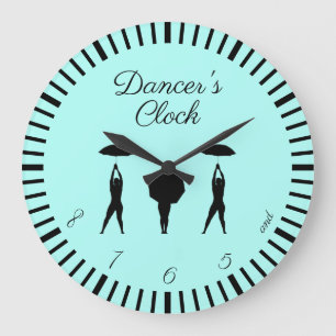 … und 5, 6, 7, 8! Tänzers Große Wanduhr