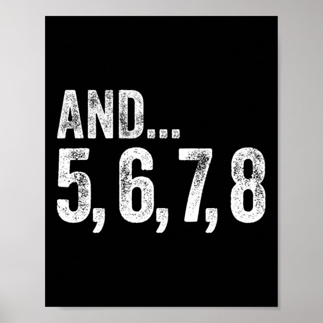 Und 5 6 7 8 Tanzlehrer Lektionen Poster (Vorne)