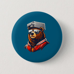 Und Bärenkäse Reibe Hut Sonnenbrille Button