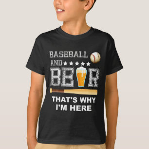 Und Baseball Bier Witz Papa Väter T-Shirt