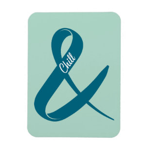 Und Chill Ampersand Postcard Magnet