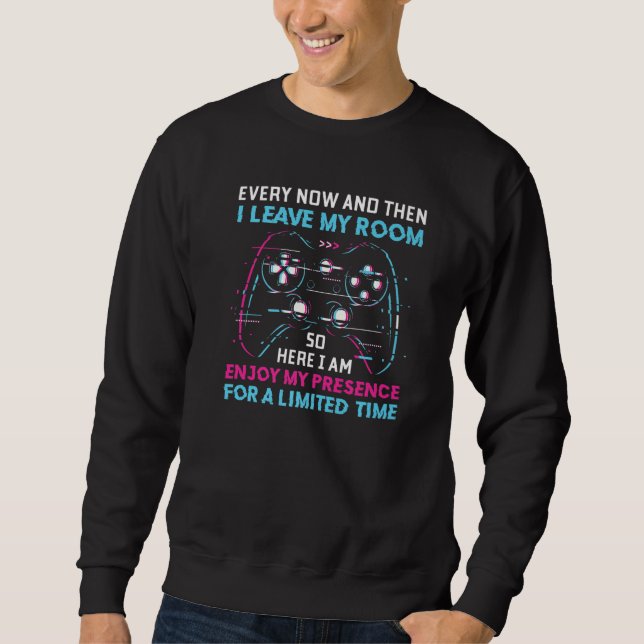 Und dann Verließ ich immer wieder meinen Gamer-Roo Sweatshirt (Vorderseite)