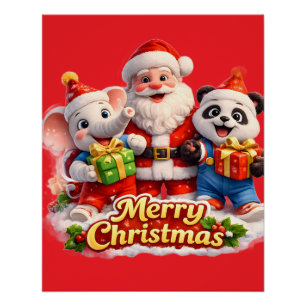 Und Dave Frohe Weihnachten Santa Poster