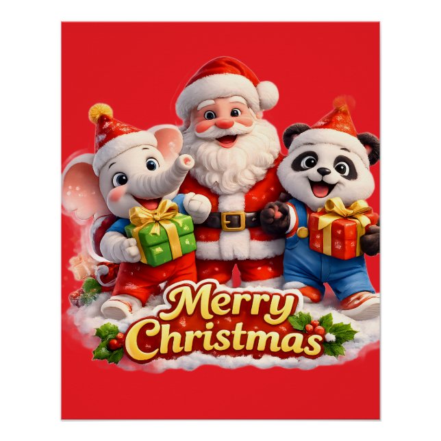 Und Dave Frohe Weihnachten Santa Poster (Vorderseite)