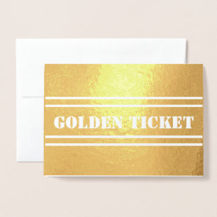 Und der Gewinner ist, Goldene Eintrittskarte Folienkarte