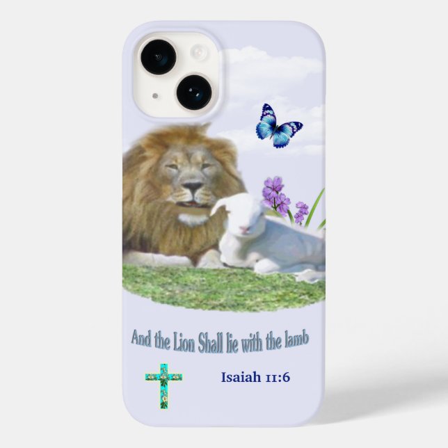 Und der Löwe wird beim Lamm liegen Case-Mate iPhone 14 Hülle (Rückseite)