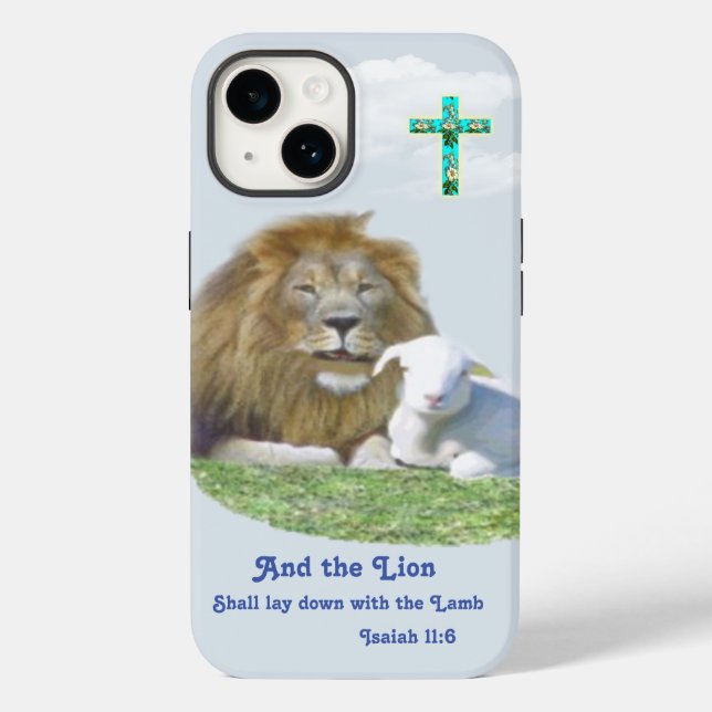 Und der Löwe wird beim Lamm liegen Case-Mate iPhone 14 Hülle (Rückseite)