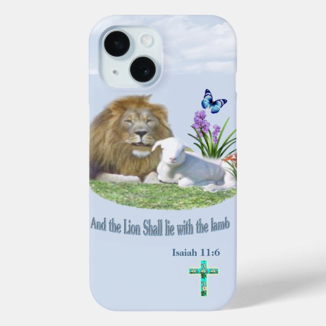 Und der Löwe wird beim Lamm liegen Case-Mate iPhone Hülle (Rückseite)