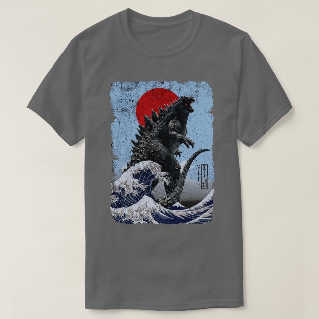 und der Wellenblauer Rough T-Shirt (Design vorne)