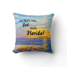 UND DESHALB HAT GOTT FLORIDA OCEAN PILLOW GEMACHT