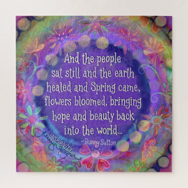 Und die Leute zaubern noch immer violette Blumen (Vertikal)