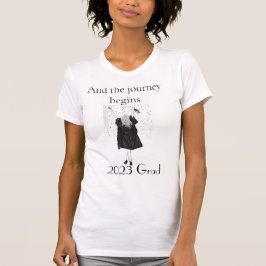 Und die Reise beginnt den Grad-T - Shirt