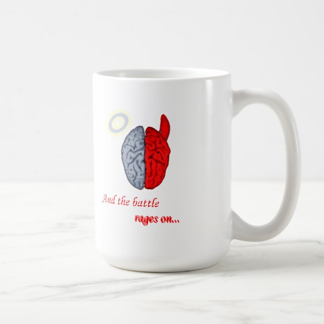 Und die Schlacht wütet (Gut gegen Böse) Kaffeetasse (Rechts)
