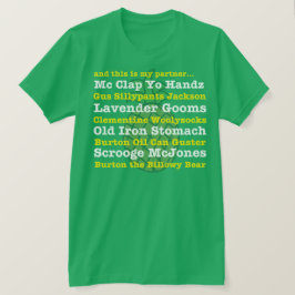 und dieses ist mein Partner… Gus-Spitzname-T-Shirt T-Shirt