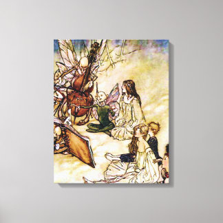 Und ein Fairy Song von Arthur Rackham Leinwanddruck