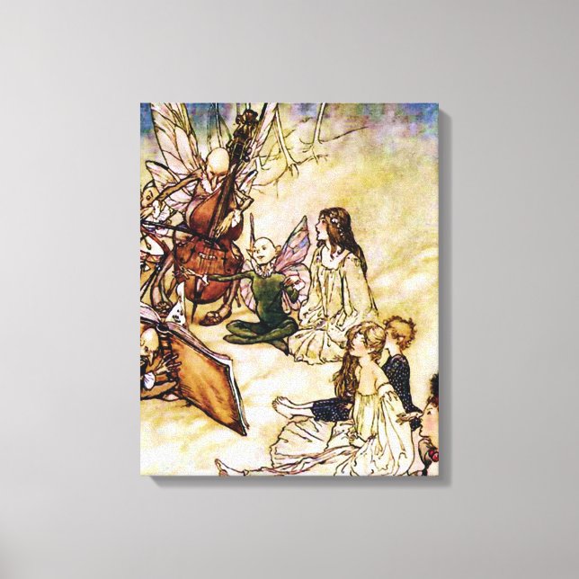 Und ein Fairy Song von Arthur Rackham Leinwanddruck (Vorderseite)