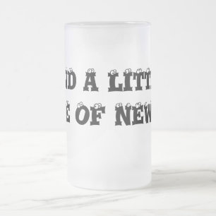 UND EIN KLEINES AUGE DER NACHT ! MATTGLAS BIERGLAS