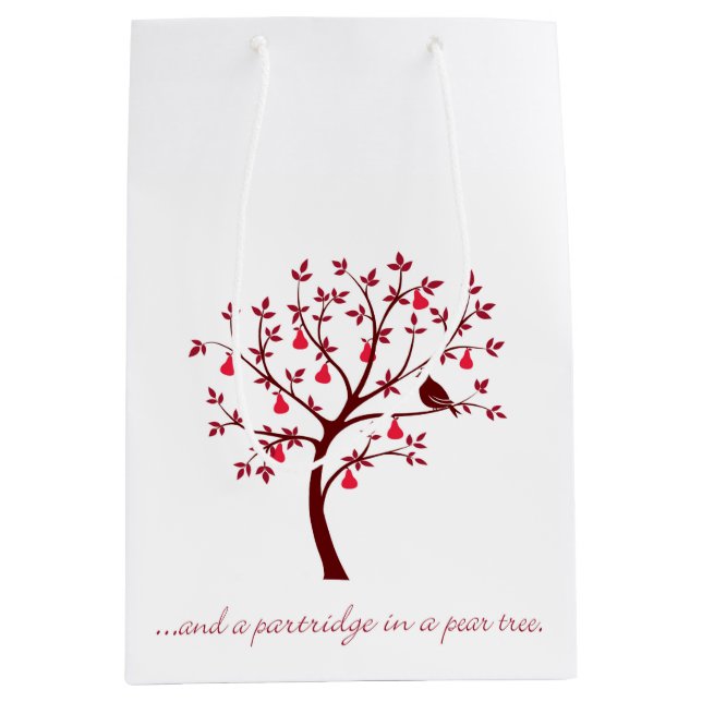 Und ein Rebhuhn in einer Birne Mittlere Geschenktüte (Vorderseite)