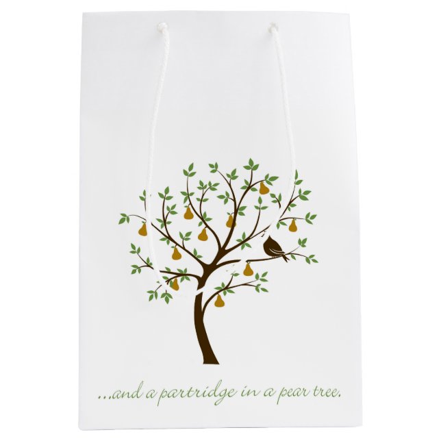 Und ein Rebhuhn in einer Birne Mittlere Geschenktüte (Vorderseite)