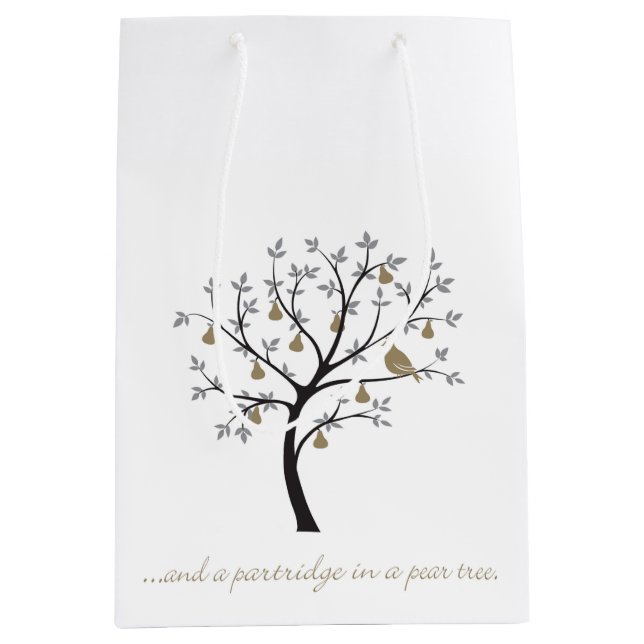 Und ein Rebhuhn in einer Birne Mittlere Geschenktüte (Vorderseite)