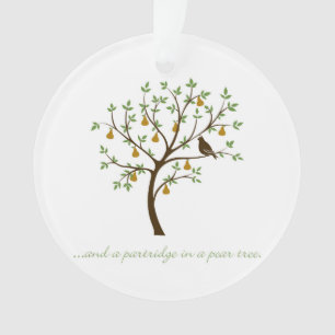 Und ein Rebhuhn in einer Birne Ornament